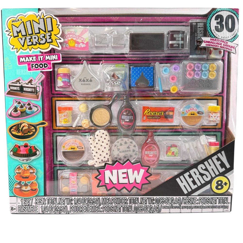 HERSHEY CHOCOLATE MGA Miniverse Make It Mini Food Multi-Pack 30pc 5 Recipes NEW